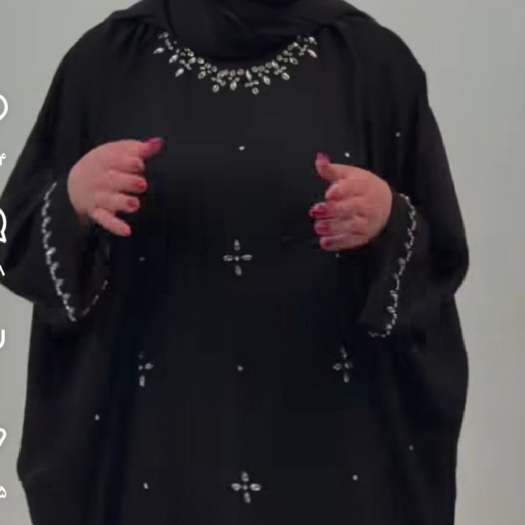 خرید انلاین عبا ترنم سنگدوزی شده
