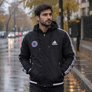 خرید آنلاین کاپشن مردانه مشکی آدیداس مدل Kameron