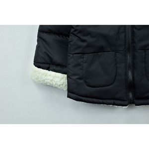 خرید اینترنتی قیمت کاپشن بچه گانه تدی کلاه خز مشکی کد 11902