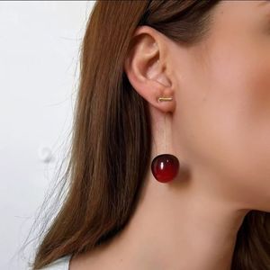 گوشواره استیل طرح گیلاس زنانه