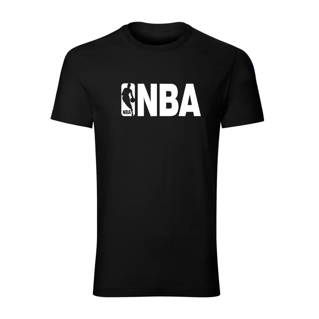 خرید اینترنتی قیمت تیشرت یقه گرد مردانه طرح NBA مدل x5747 مناسب چهار فصل تن پوش شیک و اندامی