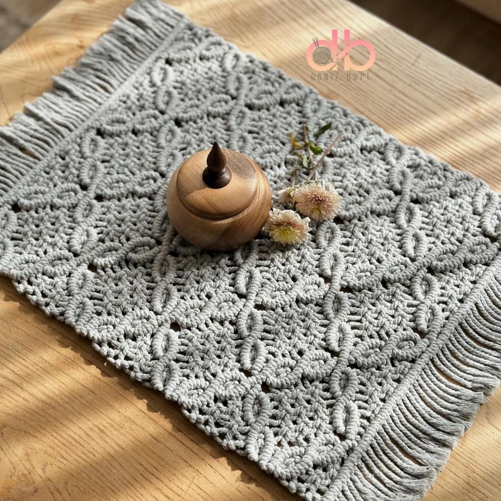 مشخصات رانر مکرومه طرح گلبافت