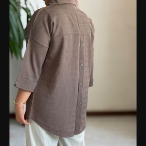 خرید انلاین مانتو پشت دکمه دلسا