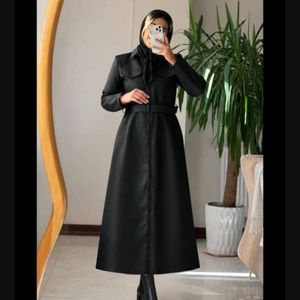 فروش اینترنتی پالتو چرم بلند اتوسا