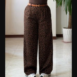 خرید آنلاین شلوار پلنگی ریزشی سیلک