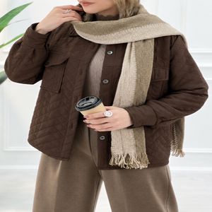 خرید اینترنتی قیمت کت زنانه مدل سوین یقه مردانه جنس فریال