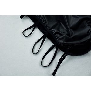 خرید اینترنتی قیمت لباس خواب طرح چرم جذب زنانه مشکی کد 7796