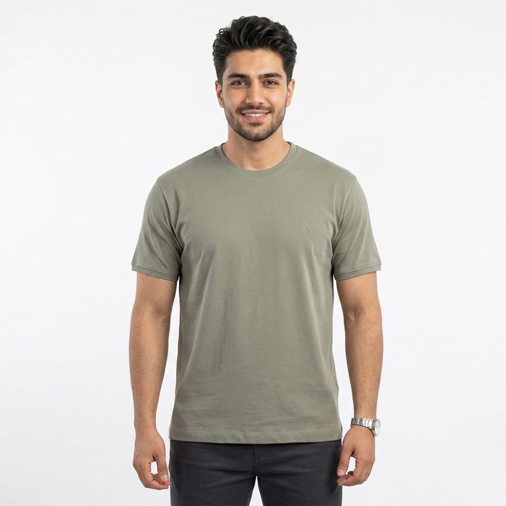 خرید اینترنتی قیمت تیشرت بیسیک مردانه پنبه خالص عدسی کد 11856