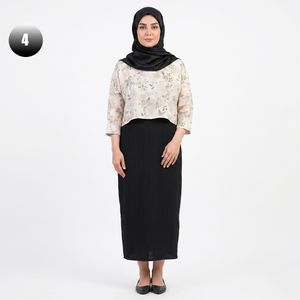 خرید اینترنتی قیمت ست کراپ و سارافون زنانه طرح دار کد 11768