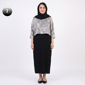 خرید اینترنتی قیمت ست کراپ و سارافون زنانه طرح دار کد 11768