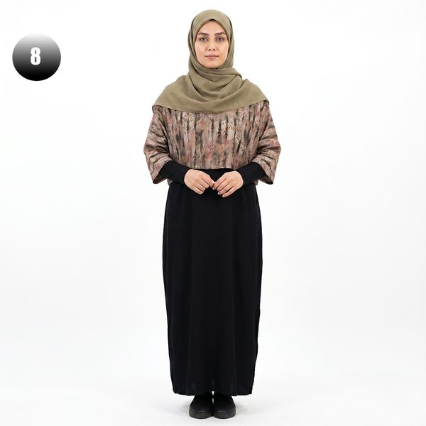 ست کراپ و سارافون زنانه طرح دار کد 11768
