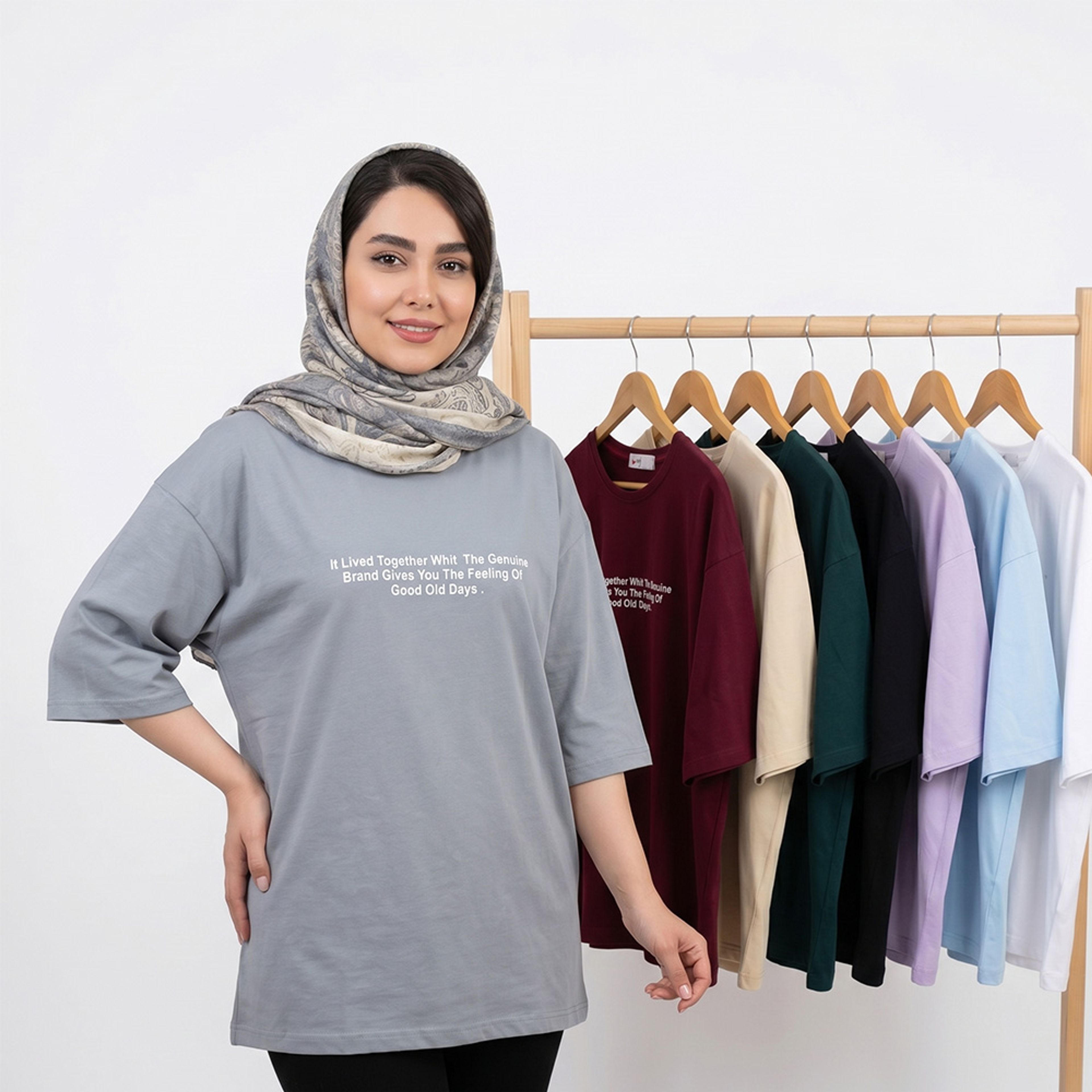 خرید اینترنتی قیمت تیشرت لانگ زنانه CULTURE کد 11775