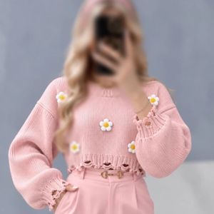 کراپ بافت وارداتی گل زنانه