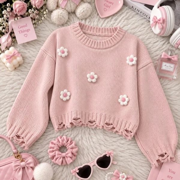 کراپ بافت وارداتی گل زنانه