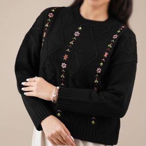 خرید اینترنتی بلوز بافت گلدار ستیلا