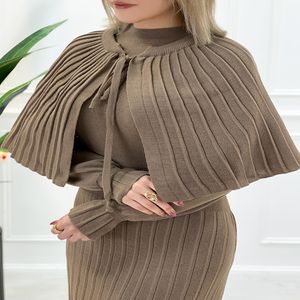 خرید اینترنتی قیمت شنل پلیسه و پیراهن بافت آهو نسکافه‌ای