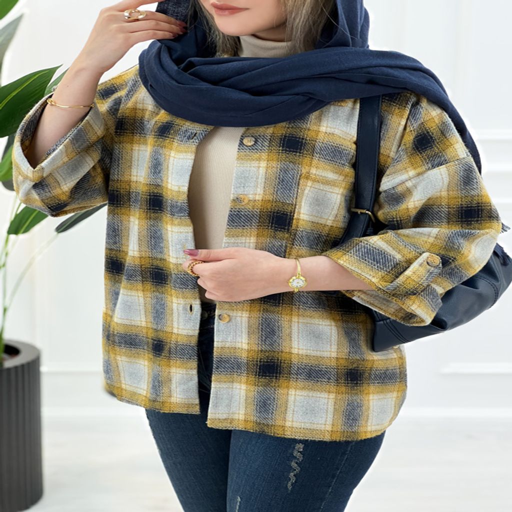 خرید اینترنتی قیمت شکت چهارخونه زنانه
