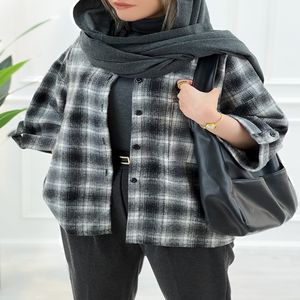 مانتو پاییزی چهارخونه توسی
