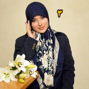 خرید اینترنتی روسری مجلسی ابریشم توییل کجراه