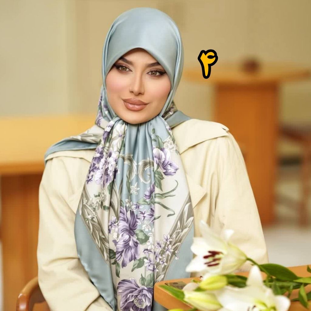 خرید انلاین روسری مجلسی ابریشم توییل کجراه