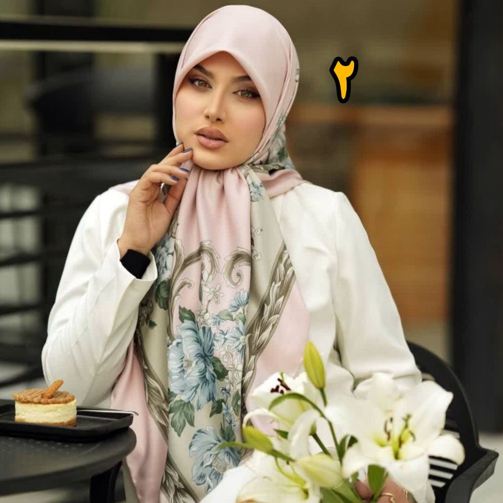 فروش اینترنتی روسری مجلسی ابریشم توییل کجراه
