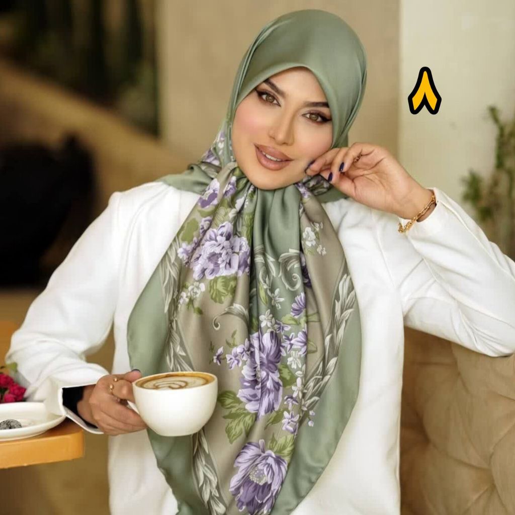 خرید انلاین روسری مجلسی ابریشم توییل کجراه