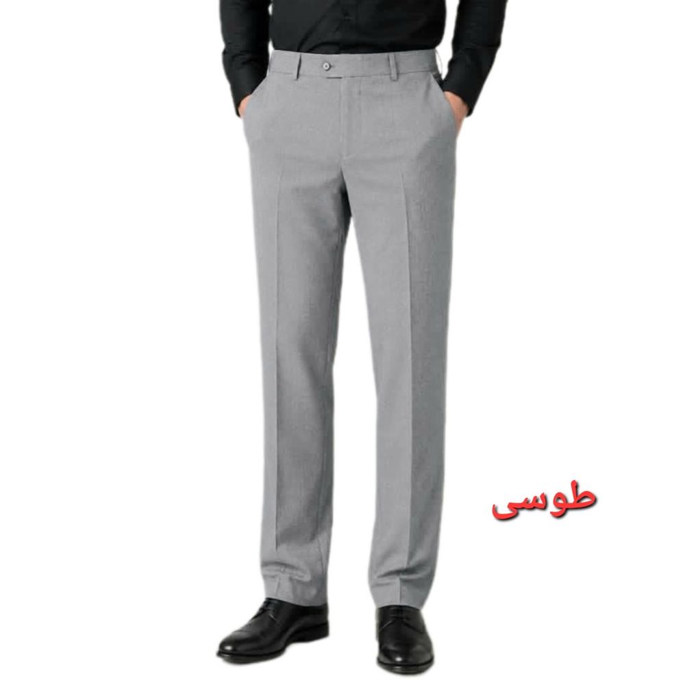 خرید اینترنتی شلوار مردانه پارچه ای مجلسی طوسی