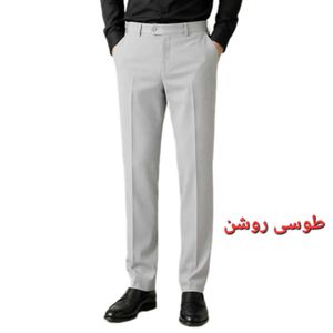 قیمت ارزان شلوار مردانه پارچه ای مجلسی طوسی