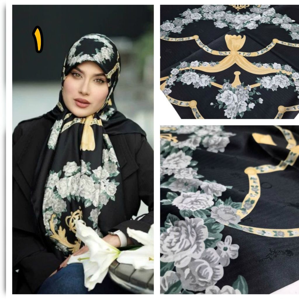 قیمت ارزان روسری ابریشم ژاکارد درجه یک مجلسی