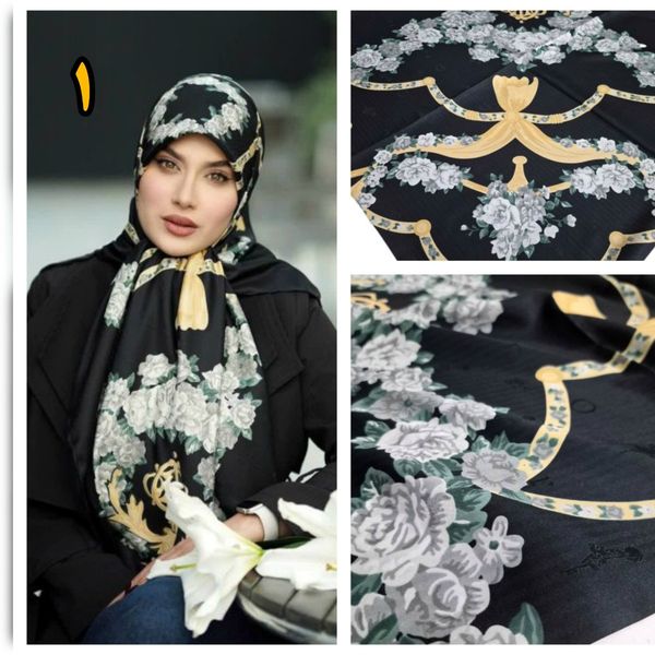 روسری ابریشم ژاکارد درجه یک مجلسی