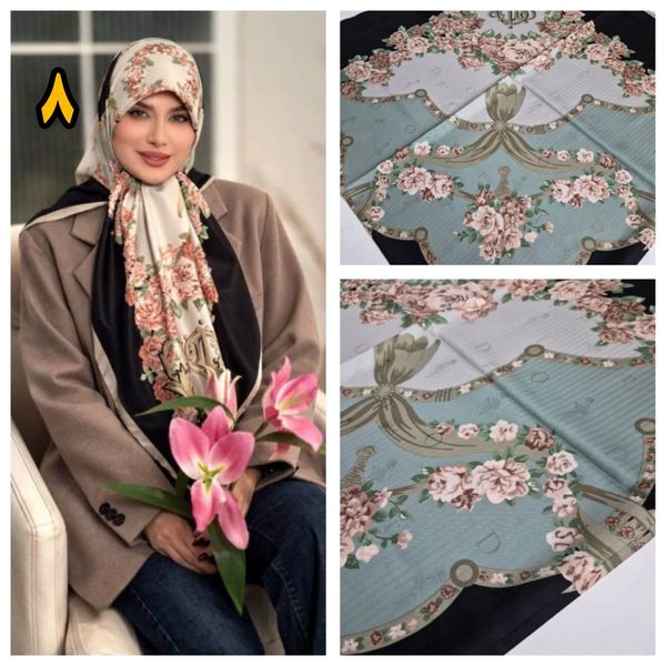 روسری ابریشم ژاکارد درجه یک مجلسی