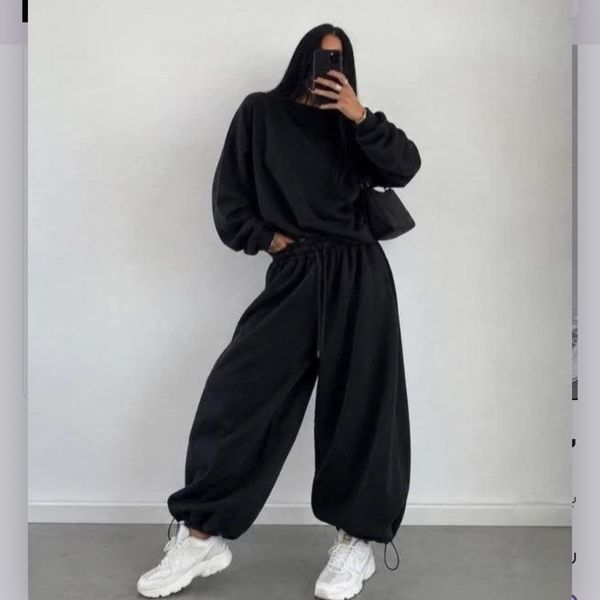 ست هودی و شلوار بگ زنانه