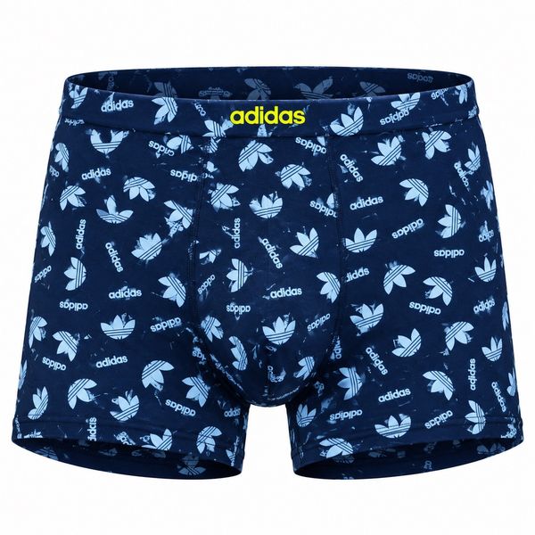 شورت پادار مردانه نخ پنبه اعلا طرح آدیداس Adidas رنگ سرمه ای