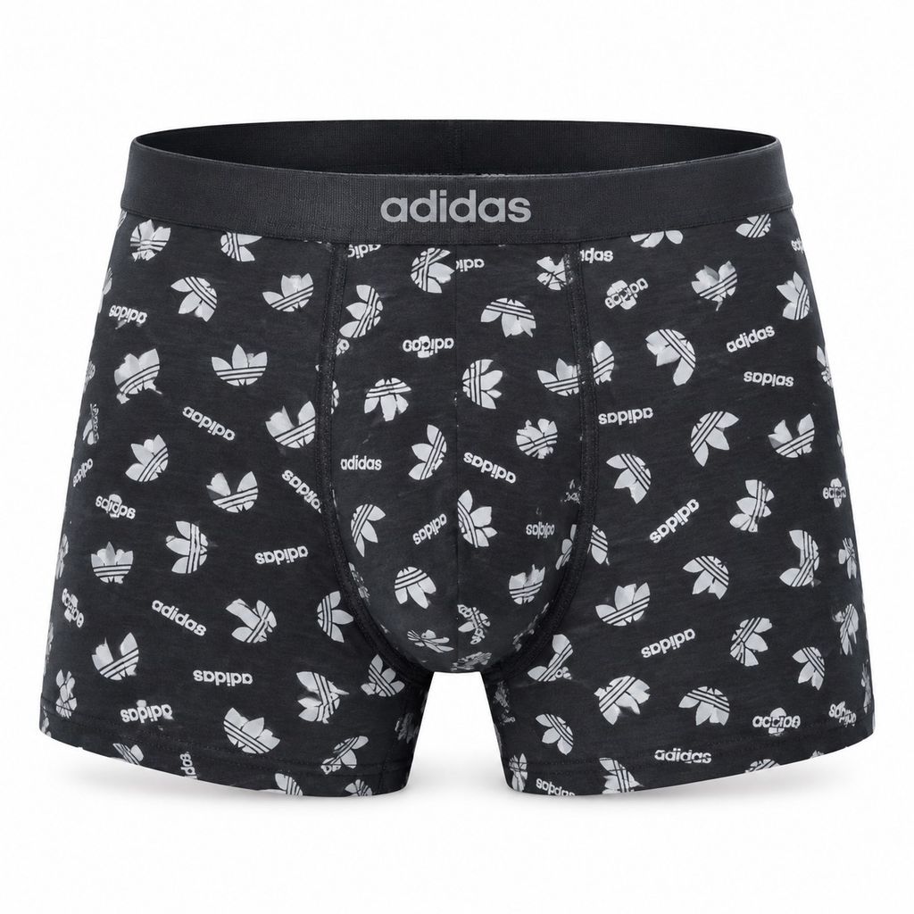 خرید اینترنتی شورت پادار مردانه نخ پنبه اعلا طرح آدیداس Adidas رنگ خاکستری
