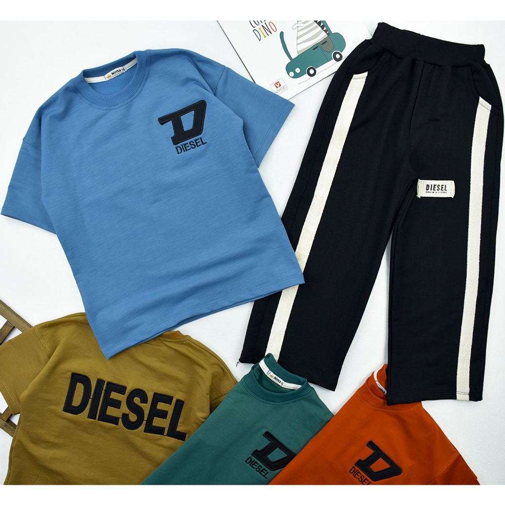 خرید اینترنتی قیمت تیشرت و شلوار بگ پسرانه DIESEL کد 11709