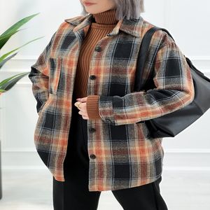 شکت چهارخونه پاییزی زنانه فریال