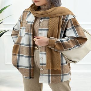 خرید اینترنتی قیمت شکت چهارخونه پاییزی زنانه فریال