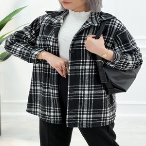 خرید اینترنتی قیمت شکت چهارخونه پاییزی زنانه فریال