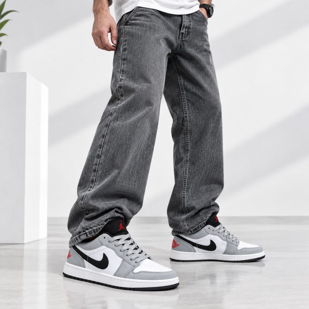 خرید اینترنتی کتانی نایک جردن وان لو بزرگپا طوسی سفید Nike Jordan Low