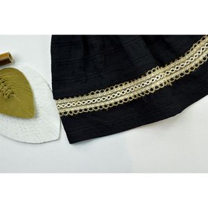خرید اینترنتی قیمت سارافون مشکی دخترانه کنفی سنتی کد 11608