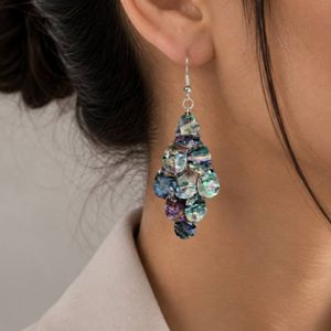 گوشواره آویز صدفی مدل Ocean Prism