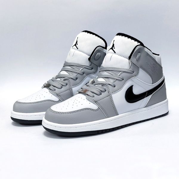 کتانی نایک جردن وان ساقدار طوسی سفید Nike Jordan one