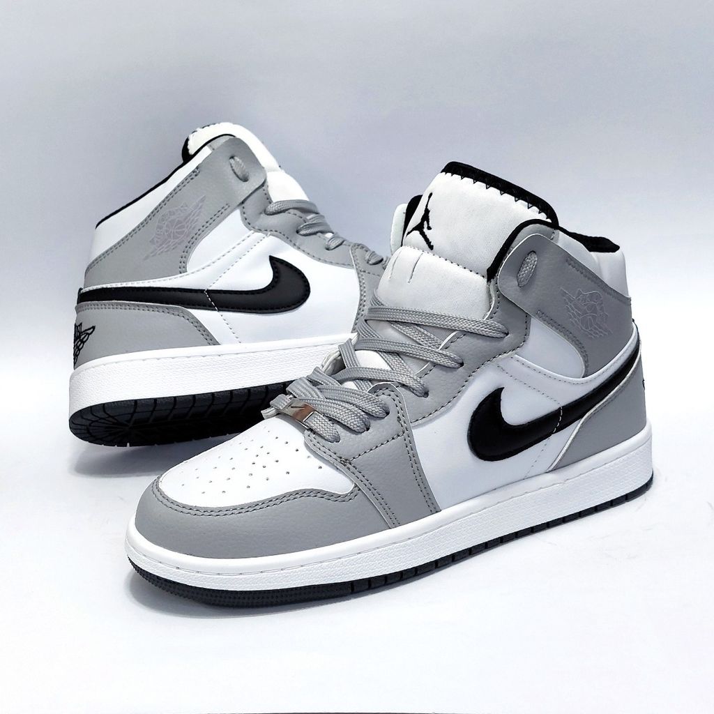 مشخصات کتانی نایک جردن وان ساقدار سفید طوسی Nike Jordan one