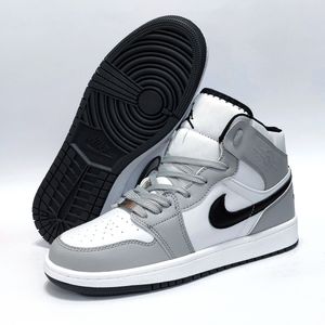 خرید اینترنتی کتانی نایک جردن وان ساقدار سفید طوسی Nike Jordan one
