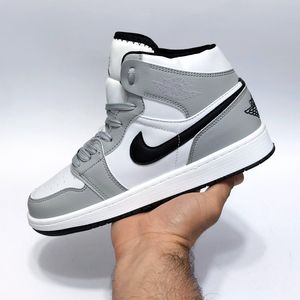 خرید انلاین کتانی نایک جردن وان ساقدار سفید طوسی Nike Jordan one