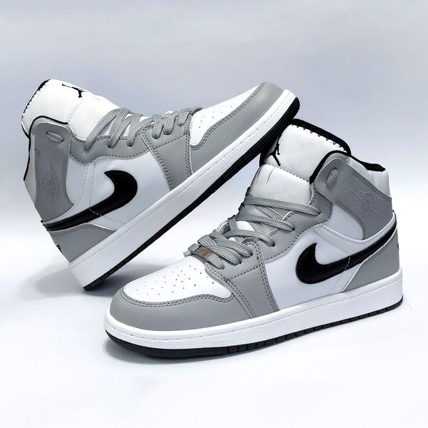کتانی نایک جردن وان ساقدار طوسی سفید Nike Jordan one