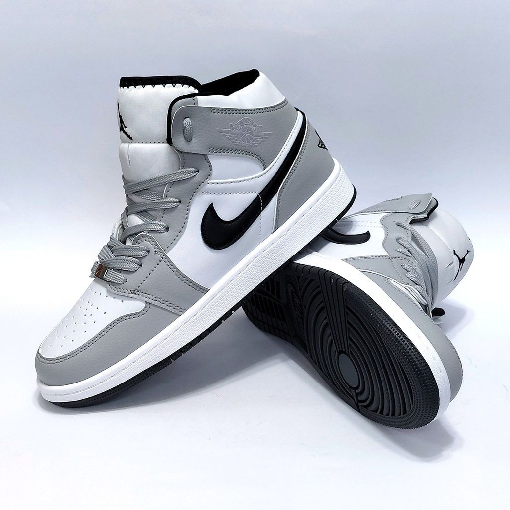 قیمت ارزان کتانی نایک جردن وان ساقدار سفید طوسی Nike Jordan one