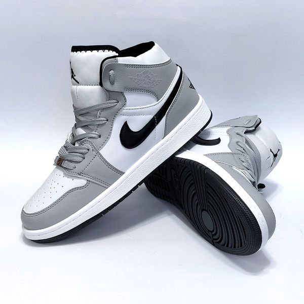 کتانی نایک جردن وان ساقدار طوسی سفید Nike Jordan one