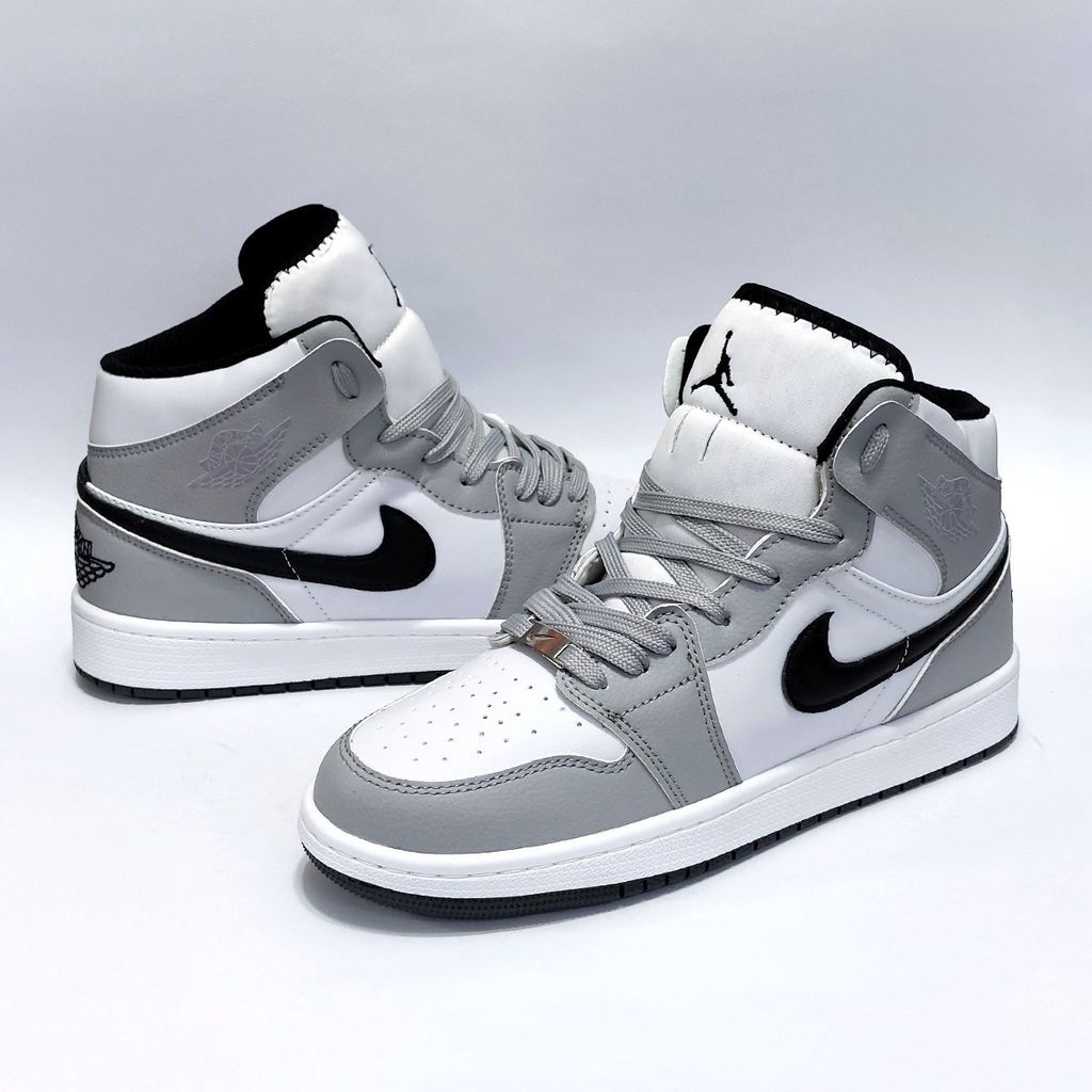 مشخصات کتانی نایک جردن وان ساقدار سفید طوسی Nike Jordan one