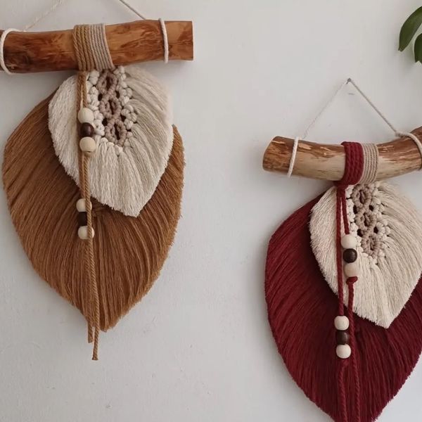 دیوارکوب برگ مکرومه مدل النا